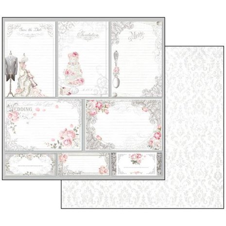 Stamperia Wedding 12x12 Inch Paper Pack (SBBL18)