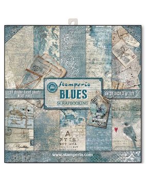 Stamperia Blues 12x12 Inch Paper Pack (SBBL26) Stamperia Blues 12x12 Inch Paper Pack (SBBL26)