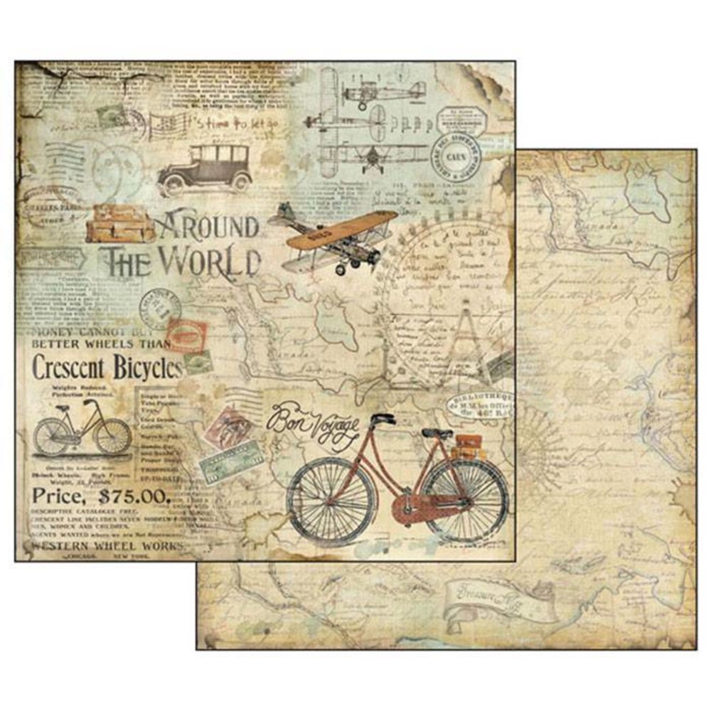 Stamperia Around the World 12x12 Inch Paper Pack (SBBL28) Stamperia Around the World 12x12 Inch Paper Pack (SBBL28)