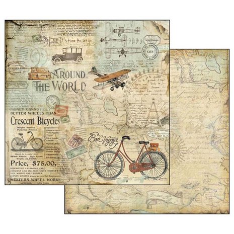 Stamperia Around the World 12x12 Inch Paper Pack (SBBL28) Stamperia Around the World 12x12 Inch Paper Pack (SBBL28)