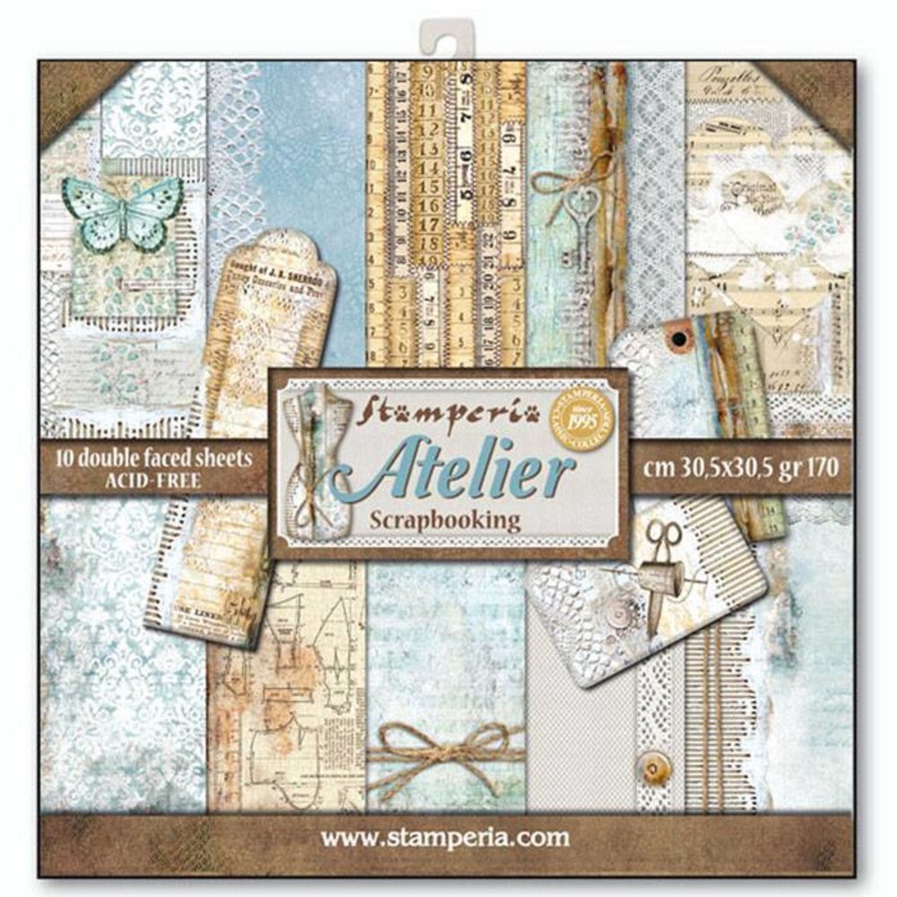 Stamperia Atelier 12x12 Inch Paper Pack (SBBL31)