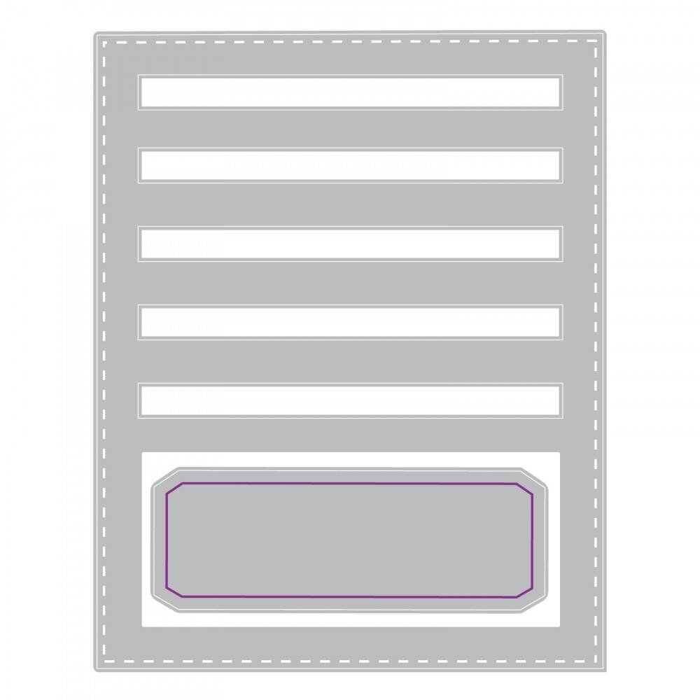 Sizzix Thinlits Alterations Stitched Slots (662697) Sizzix Thinlits Alterations Stitched Slots (662697)