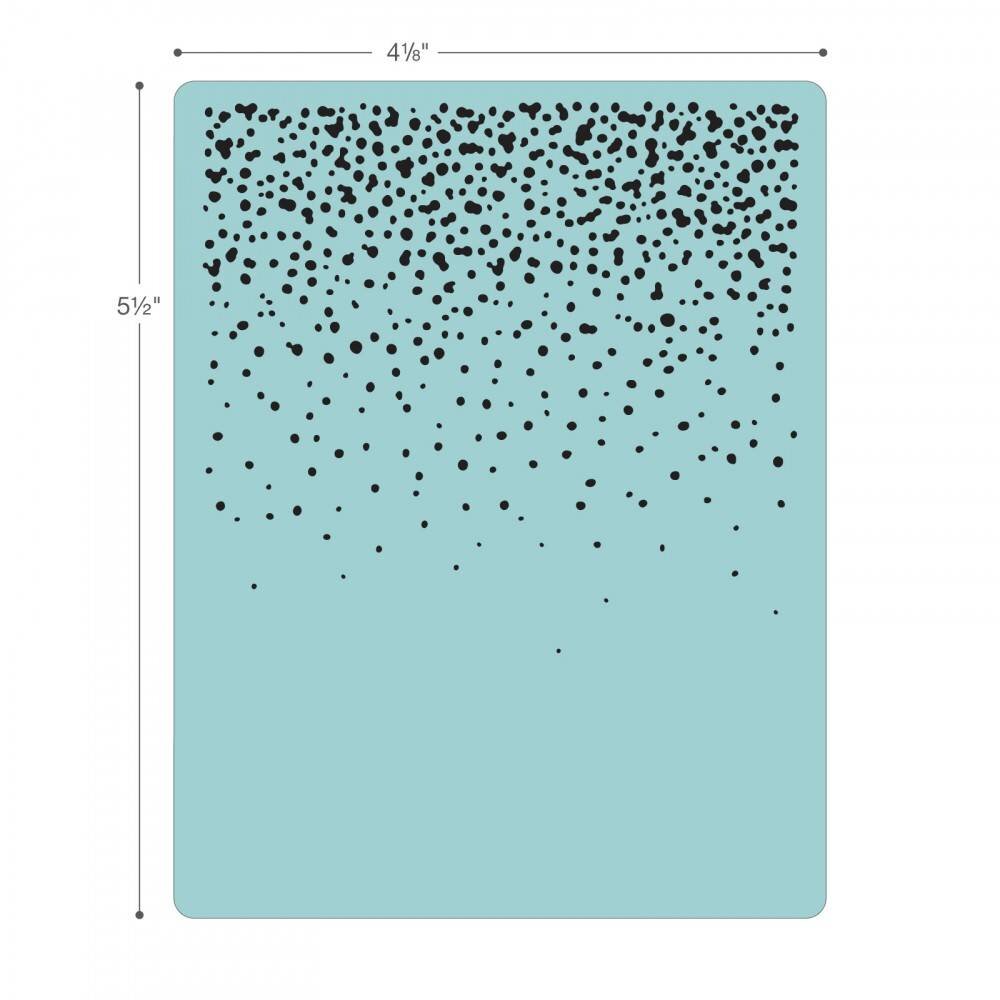 Sizzix Texture Fades Snowfall Speckles Embossing Folder (661008) Sizzix Texture Fades Snowfall Speckles Embossing Folder (661008)