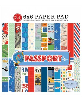 Carta Bella Passport 6x6 Inch Paper Pad (CBPAS84023) Carta Bella Passport 6x6 Inch Paper Pad (CBPAS84023)