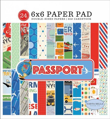 Carta Bella Passport 6x6 Inch Paper Pad (CBPAS84023)