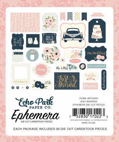 Echo Park Just Married Ephemera (JM153024)