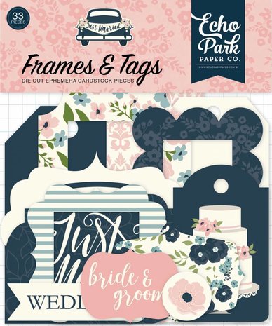 Echo Park Just Married Ephemera Frames & Tags (JM153025) Echo Park Just Married Ephemera Frames & Tags (JM153025)