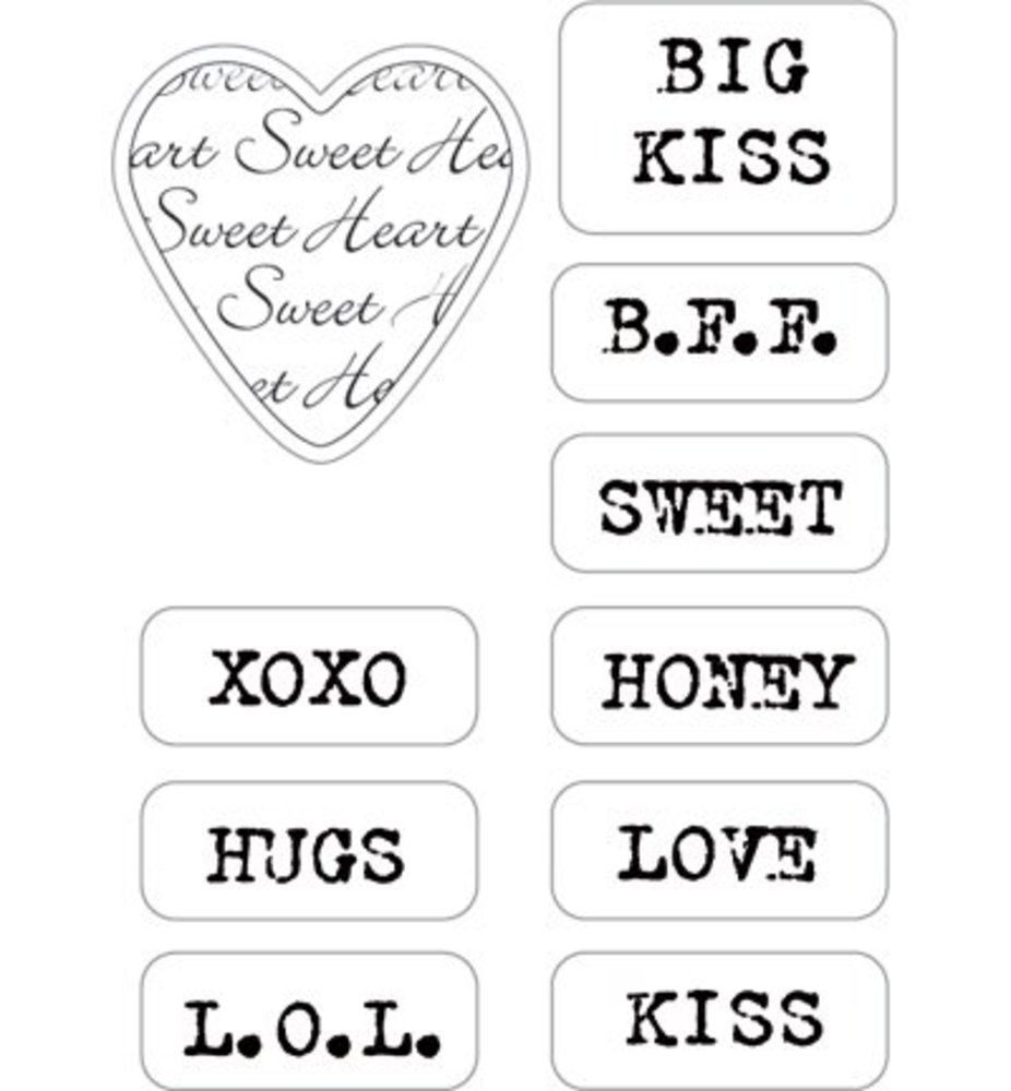 Marianne Design SUPER KNALLER Collectable Suikergoed Harten Engels (COL1307) Marianne Design SUPER KNALLER Collectable Suikergoed Harten Engels (COL1307)