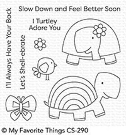 My Favorite Things Too-Cute Turtles Clear Stamps (CS-290)