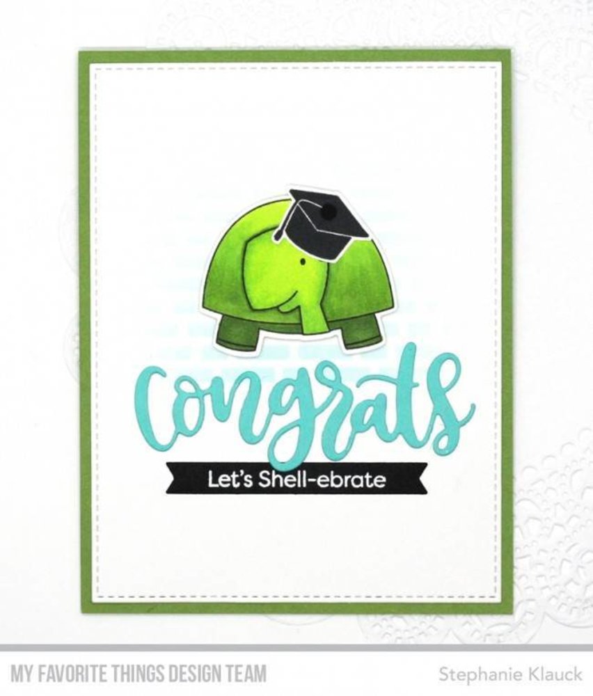 My Favorite Things Too-Cute Turtles Clear Stamps (CS-290)