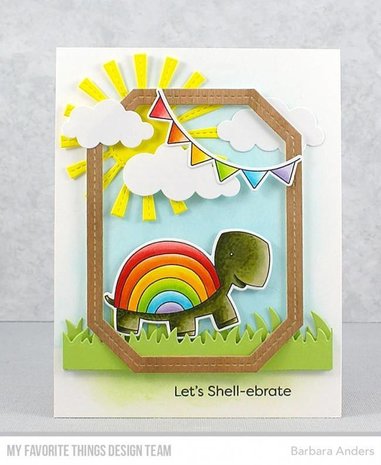 My Favorite Things Too-Cute Turtles Clear Stamps (CS-290)