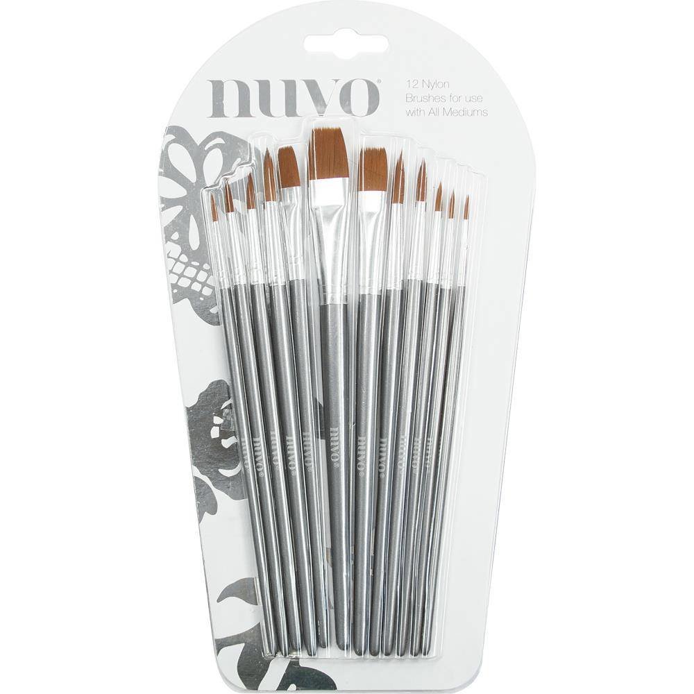 Nuvo Paint Brushes 12/Pkg (972N)