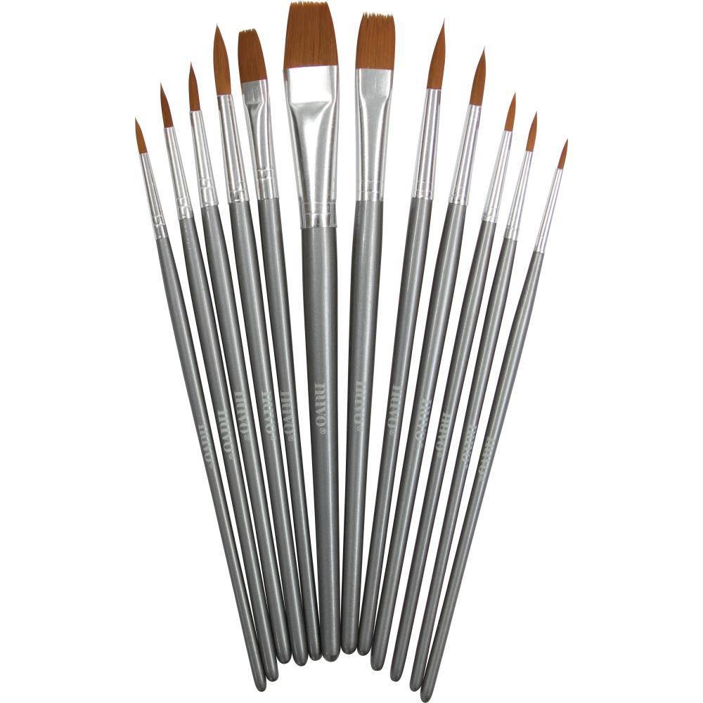 Nuvo Paint Brushes 12/Pkg (972N)