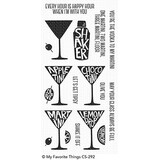 My Favorite Things Martini Time Clear Stamps (CS-292)