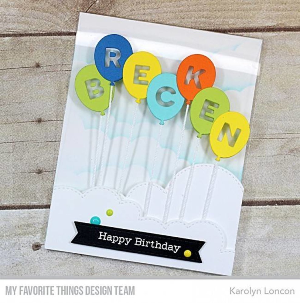 My Favorite Things Die-Namics Balloon Alphabet (MFT-1275) My Favorite Things Die-Namics Balloon Alphabet (MFT-1275)