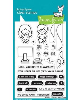 Lawn Fawn Screen Time Clear Stamps (LF1684)