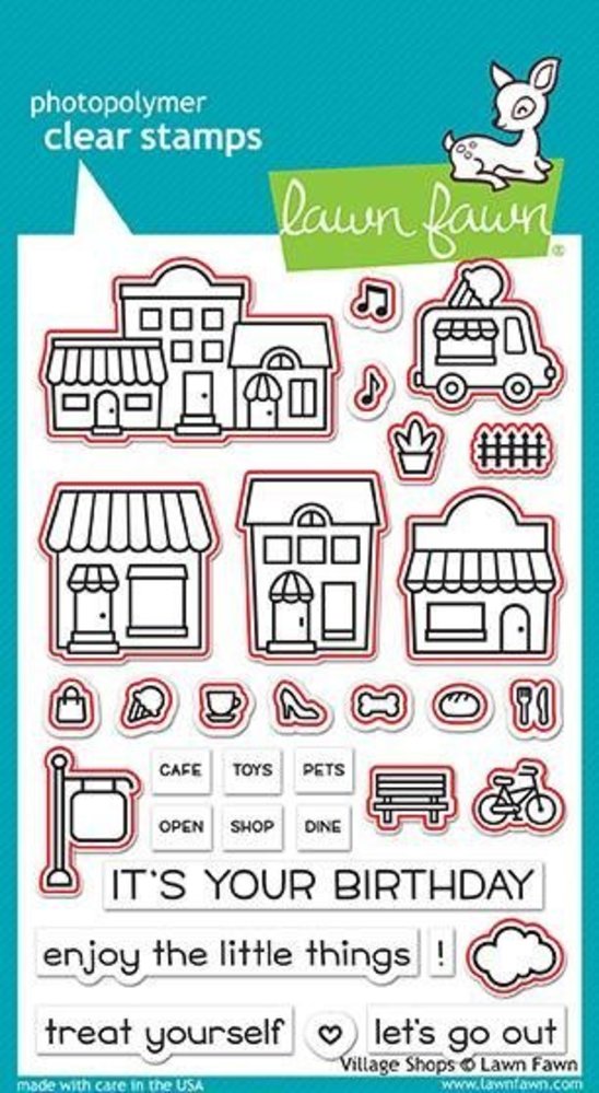 Lawn Fawn Village Shops Clear Stamps (LF1692) Lawn Fawn Village Shops Clear Stamps (LF1692)