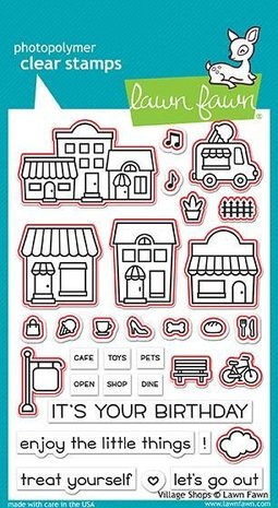 Lawn Fawn Village Shops Clear Stamps (LF1692) Lawn Fawn Village Shops Clear Stamps (LF1692)