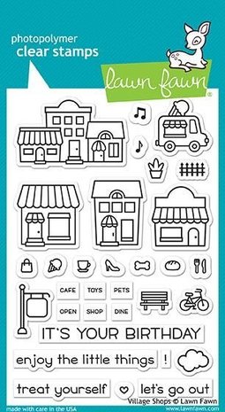 Lawn Fawn Village Shops Clear Stamps (LF1692) Lawn Fawn Village Shops Clear Stamps (LF1692)