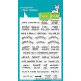 Lawn Fawn Reveal Wheel Sentiments Clear Stamps (LF1701)