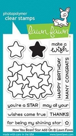 Lawn Fawn How You Bean? Star Add-On Clear Stamps (LF1690) Lawn Fawn How You Bean? Star Add-On Clear Stamps (LF1690)