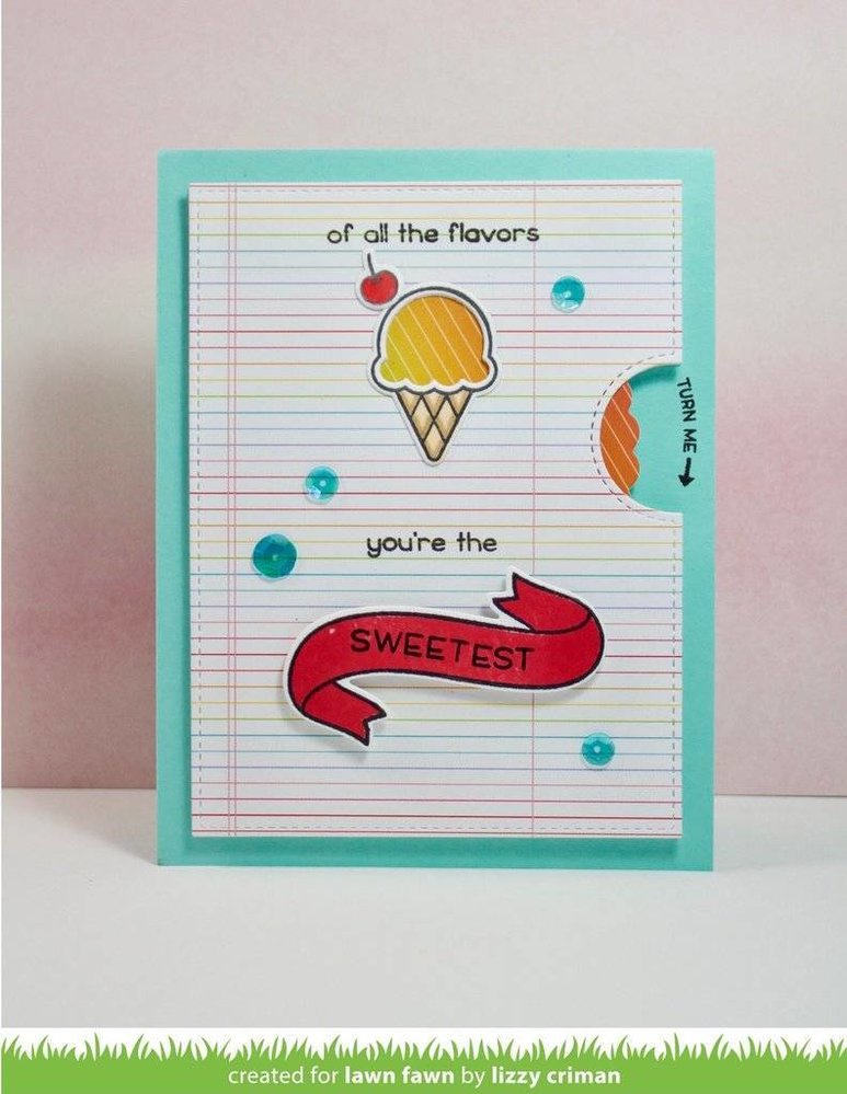 Lawn Fawn Reveal Wheel Sweetest Flavor Add-On Dies (LF1700)