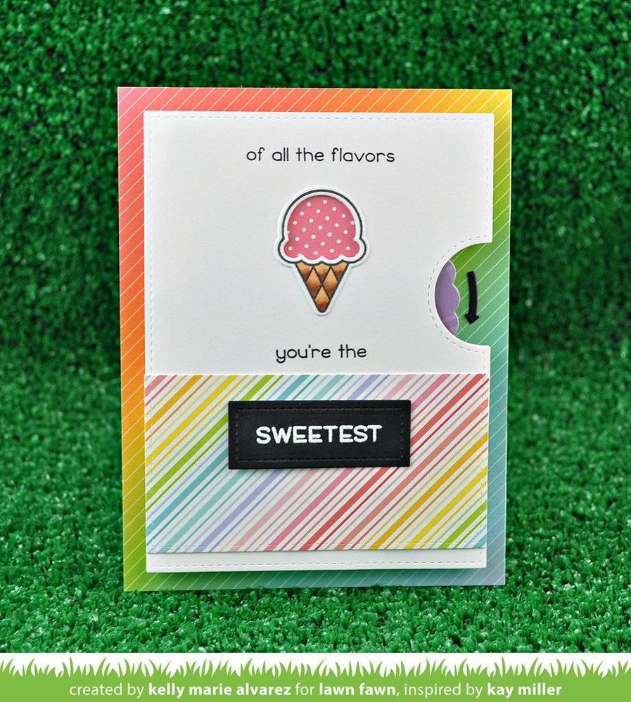 Lawn Fawn Reveal Wheel Sweetest Flavor Add-On Dies (LF1700)