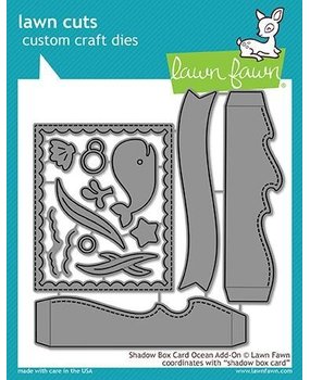 Lawn Fawn Shadow Box Card Ocean Add-On Dies (LF1705) Lawn Fawn Shadow Box Card Ocean Add-On Dies (LF1705)