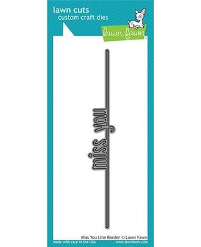 Lawn Fawn Miss You Line Border Die (LF1709)