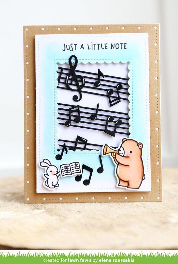 Lawn Fawn Little Music Notes Dies (LF1712) Lawn Fawn Little Music Notes Dies (LF1712)