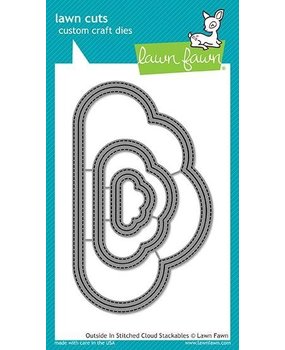 Lawn Fawn Outside In Stitched Cloud Stackables Dies (LF1716) Lawn Fawn Outside In Stitched Cloud Stackables Dies (LF1716)