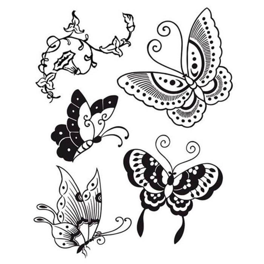 Stamperia Natural Rubber Stamps Butterfly (WTKCC19)
