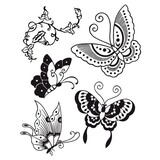 Stamperia Natural Rubber Stamps Butterfly (WTKCC19)*