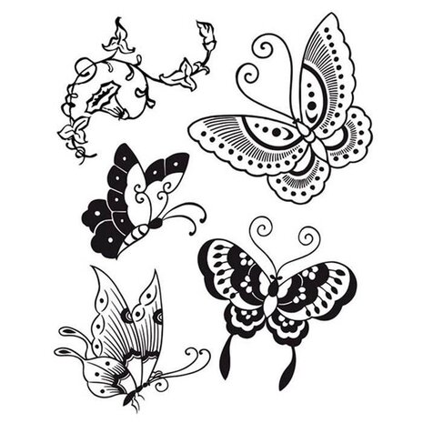 Stamperia Natural Rubber Stamps Butterfly (WTKCC19)