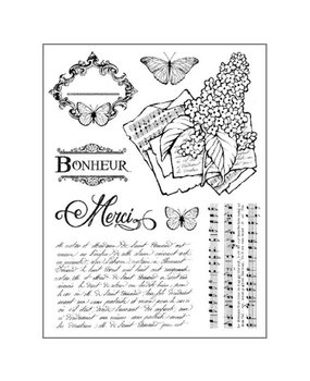 Stamperia Natural Rubber Stamps Lilac (WTKCC103)*