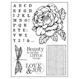 Stamperia Natural Rubber Stamps Peony (WTKCC104)*
