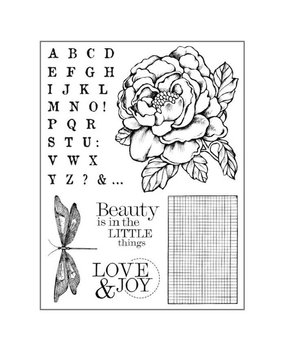 Stamperia Natural Rubber Stamps Peony (WTKCC104)*