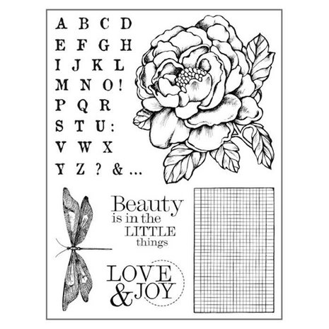 Stamperia Natural Rubber Stamps Peony (WTKCC104)