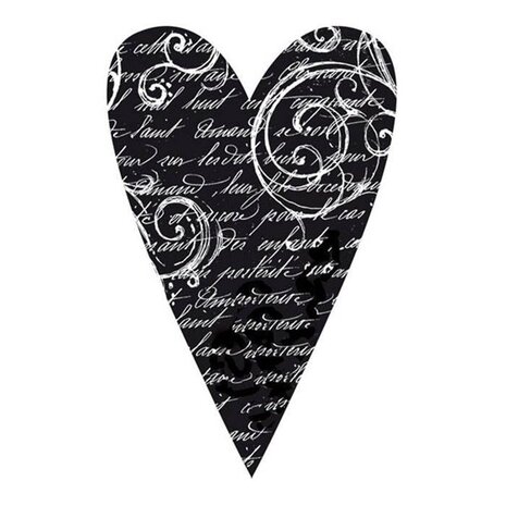 Stamperia Natural Rubber Stamp Heart (WTKCC07)