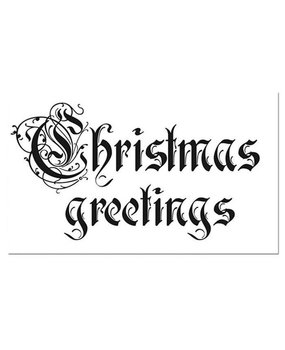 Stamperia Natural Rubber Stamp Christmas Greetings (WTKCC31) Stamperia Natural Rubber Stamp Christmas Greetings (WTKCC31)