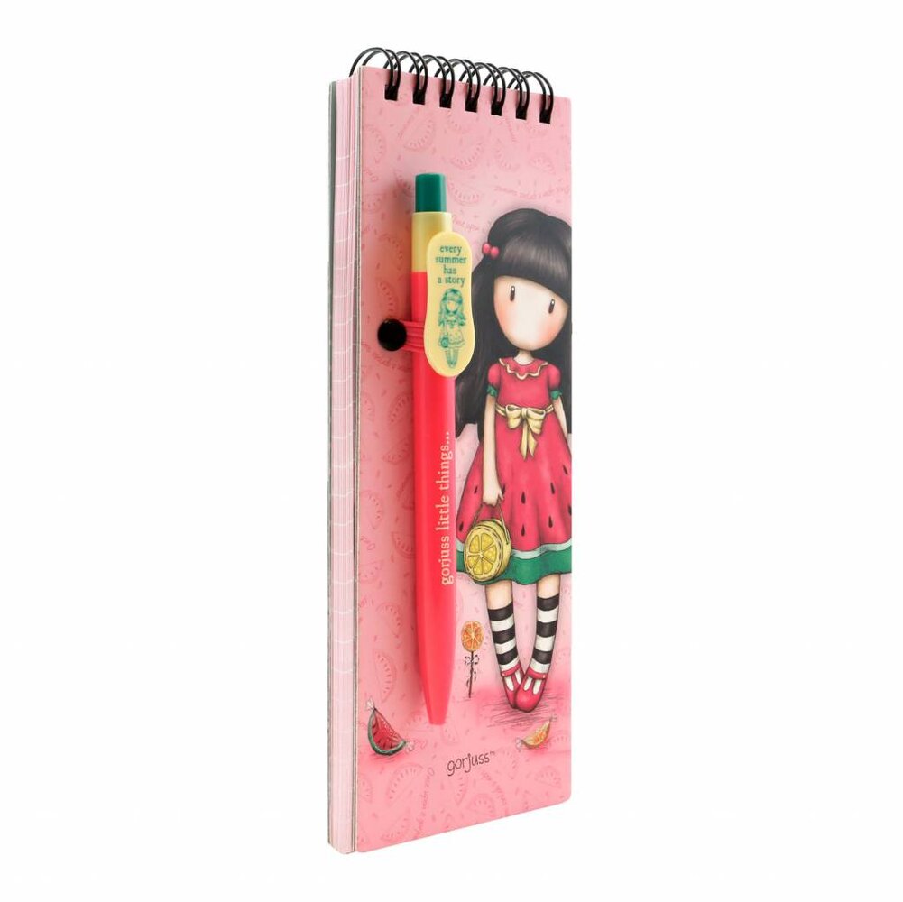 Gorjuss Every Summer Has A Story Jotter Pad With Pen (799GJ08) Gorjuss Every Summer Has A Story Jotter Pad With Pen (799GJ08)