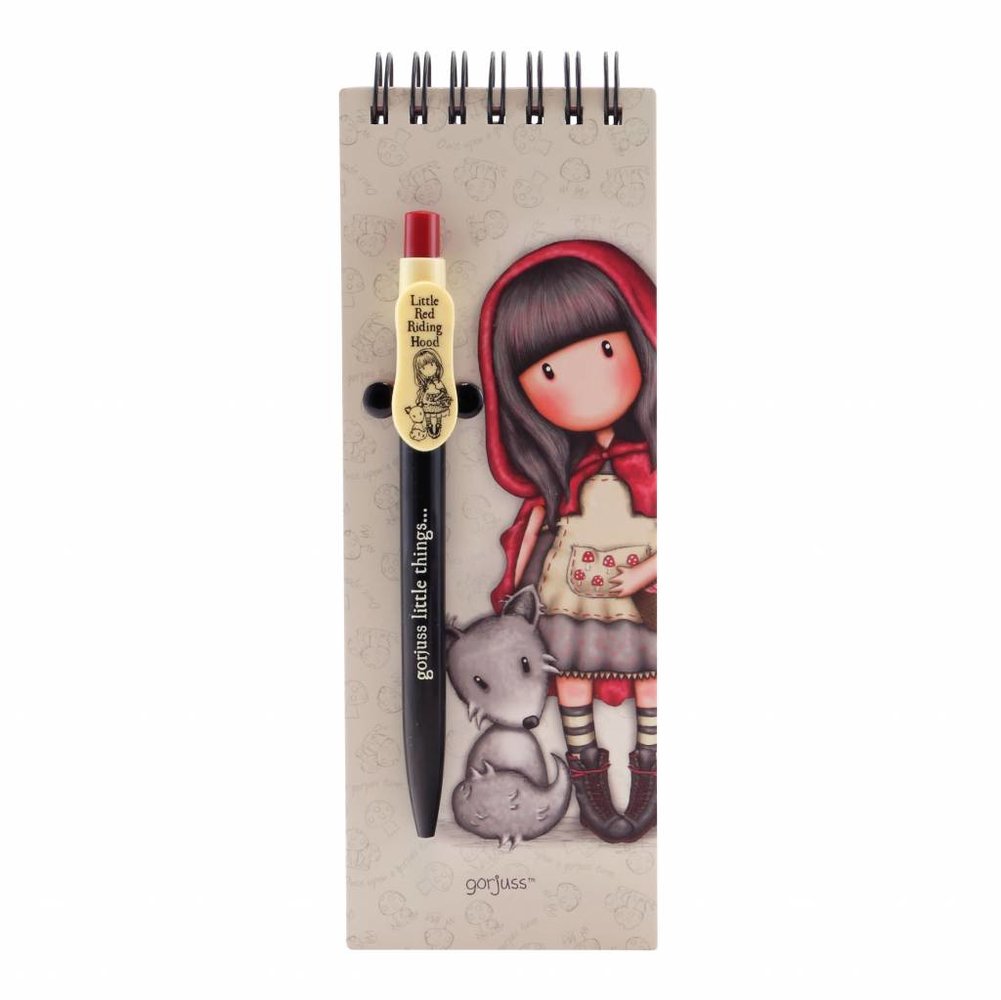 Gorjuss Little Red Riding Hood Jotter Pad With Pen (799GJ09)