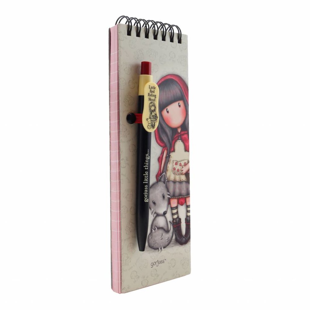 Gorjuss Little Red Riding Hood Jotter Pad With Pen (799GJ09)
