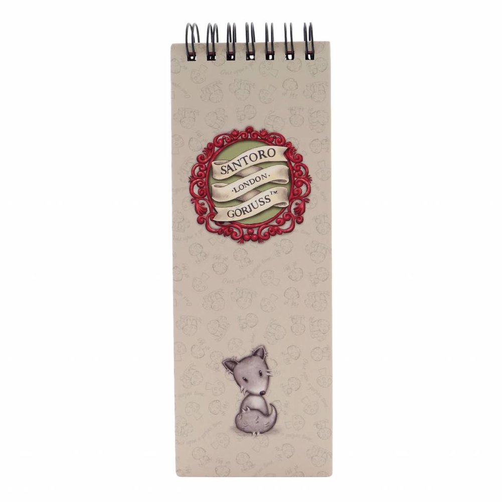 Gorjuss Little Red Riding Hood Jotter Pad With Pen (799GJ09)