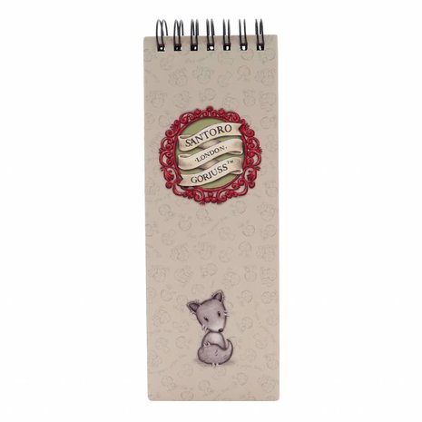 Gorjuss Little Red Riding Hood Jotter Pad With Pen (799GJ09)