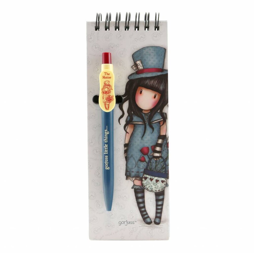 Gorjuss The Hatter Jotter Pad With Pen (799GJ10)