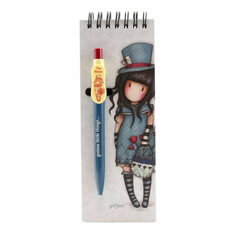 Gorjuss The Hatter Jotter Pad With Pen (799GJ10)