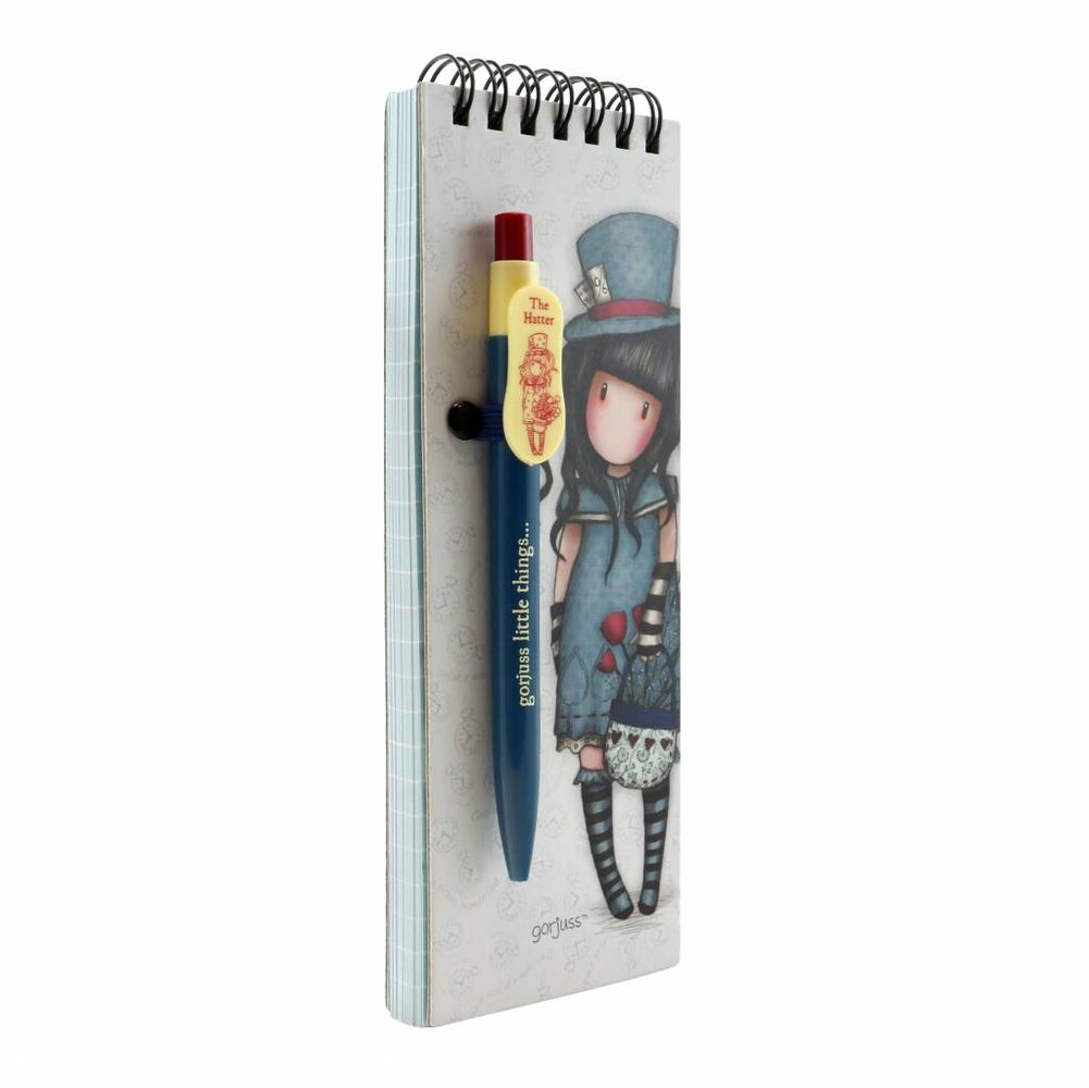 Gorjuss The Hatter Jotter Pad With Pen (799GJ10)
