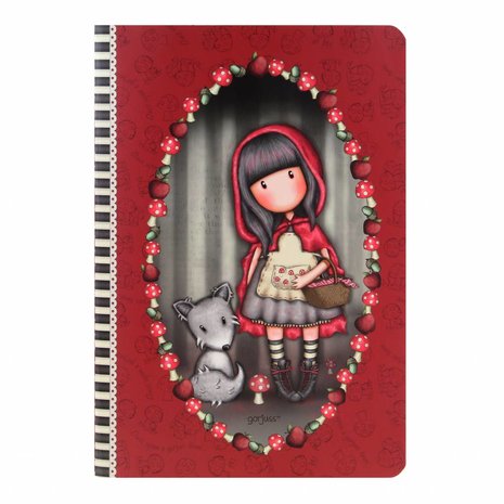 Gorjuss Little Red Riding Hood A5 Stitched Notebook (314GJ31) Gorjuss Little Red Riding Hood A5 Stitched Notebook (314GJ31)