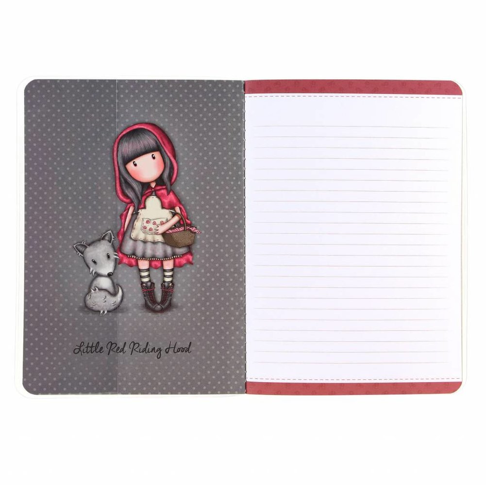 Gorjuss Little Red Riding Hood A5 Stitched Notebook (314GJ31) Gorjuss Little Red Riding Hood A5 Stitched Notebook (314GJ31)
